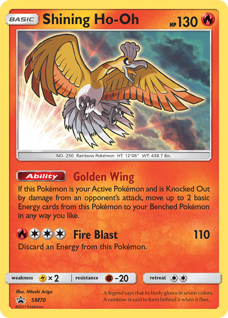 Shining Ho-Oh (SM70) [Sun & Moon: Black Star Promos] | Eastridge Sports Cards & Games