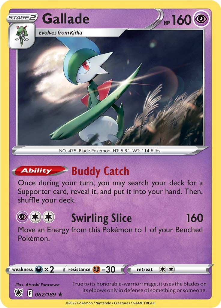 Gallade (062/189) [Sword & Shield: Astral Radiance] | Eastridge Sports Cards & Games