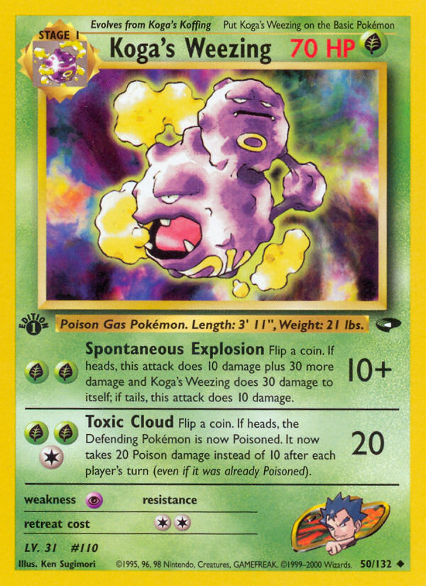 Koga's Weezing (50/132) [Gym Challenge 1st Edition] | Eastridge Sports Cards & Games