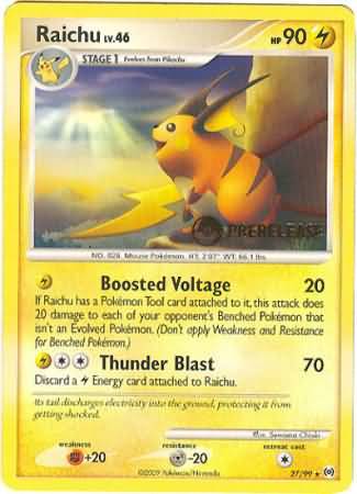 Raichu (27/99) (Prerelease Promo) [Nintendo: Black Star Promos] | Eastridge Sports Cards & Games