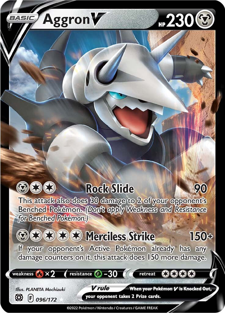 Aggron V (096/172) [Sword & Shield: Brilliant Stars] | Eastridge Sports Cards & Games