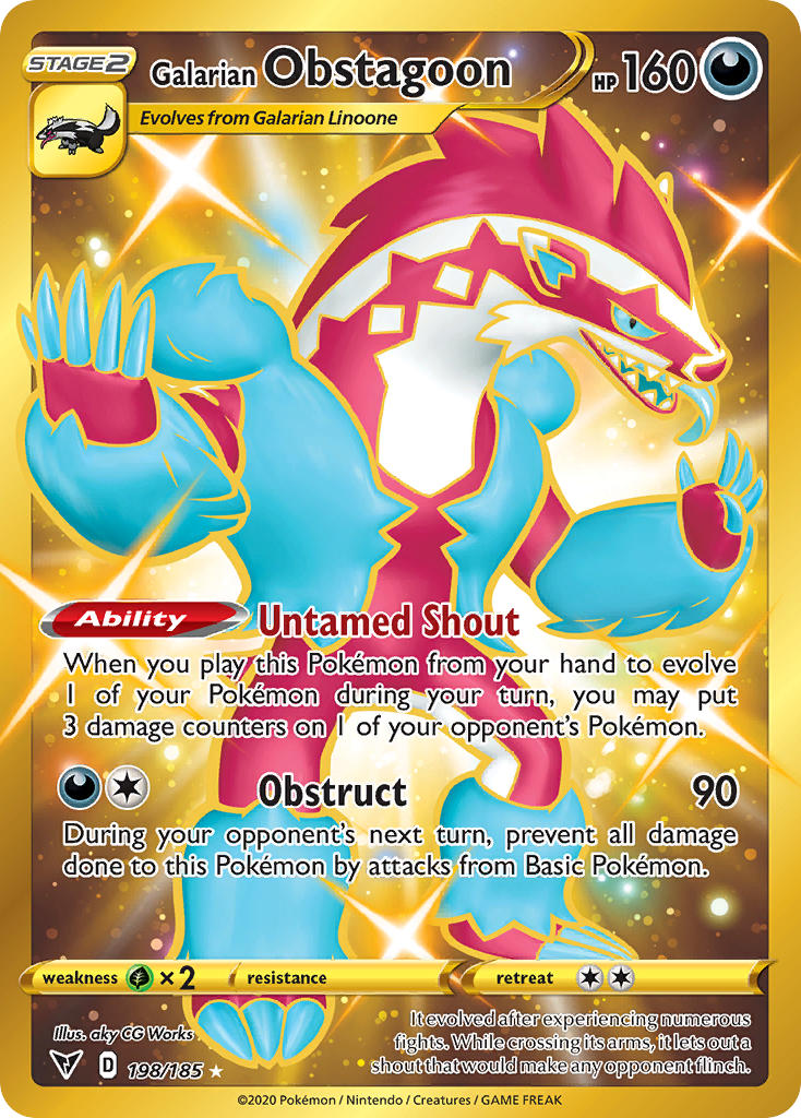 Galarian Obstagoon (198/185) [Sword & Shield: Vivid Voltage] | Eastridge Sports Cards & Games