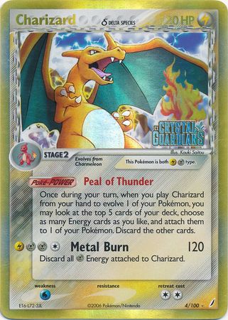 Charizard (4/100) (Delta Species) (Stamped) [EX: Crystal Guardians] | Eastridge Sports Cards & Games