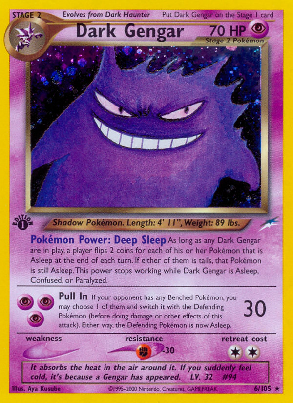 Dark Gengar (6/105) [Neo Destiny 1st Edition] | Eastridge Sports Cards & Games