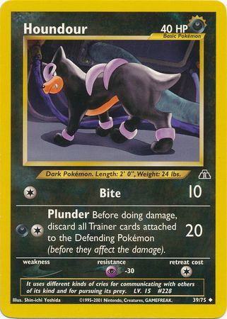 Houndour (39/75) [Neo Discovery Unlimited] | Eastridge Sports Cards & Games