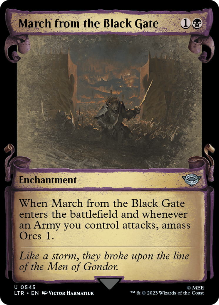 March from the Black Gate [The Lord of the Rings: Tales of Middle-Earth Showcase Scrolls] | Eastridge Sports Cards & Games