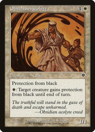 Obsidian Acolyte [Invasion] | Eastridge Sports Cards & Games