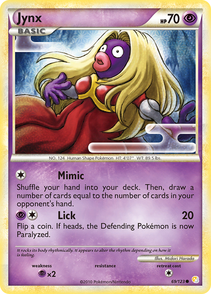 Jynx (69/123) [HeartGold & SoulSilver: Base Set] | Eastridge Sports Cards & Games