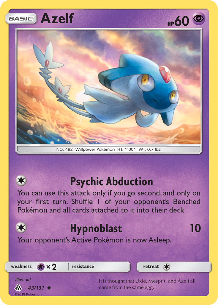 Azelf (43/131) [Sun & Moon: Forbidden Light] | Eastridge Sports Cards & Games