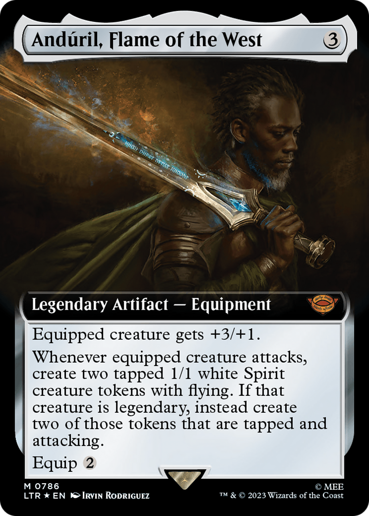 Anduril, Flame of the West (Extended Art) (Surge Foil) [The Lord of the Rings: Tales of Middle-Earth] | Eastridge Sports Cards & Games