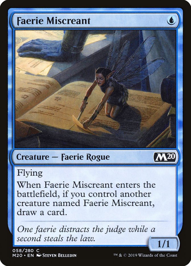 Faerie Miscreant [Core Set 2020] | Eastridge Sports Cards & Games