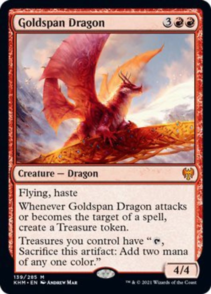 Goldspan Dragon [Kaldheim] | Eastridge Sports Cards & Games