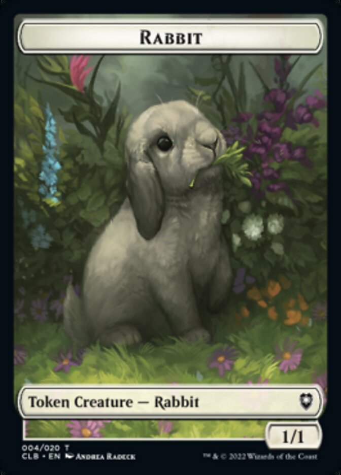 Treasure // Rabbit Double-sided Token [Commander Legends: Battle for Baldur's Gate Tokens] | Eastridge Sports Cards & Games