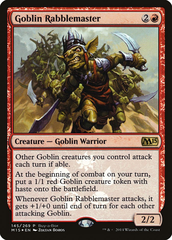 Goblin Rabblemaster (Buy-A-Box) [Magic 2015 Promos] | Eastridge Sports Cards & Games