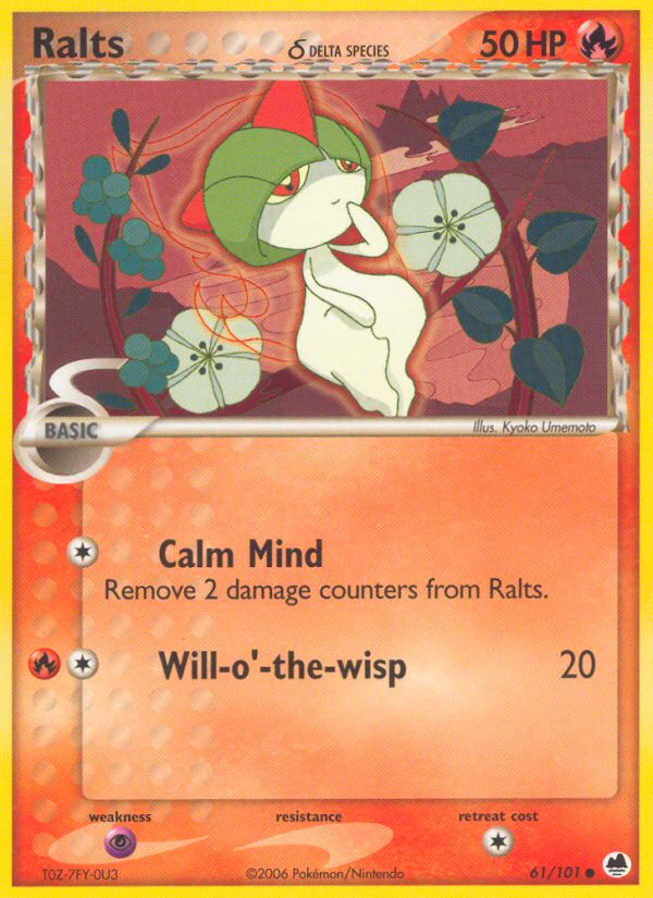 Ralts (61/101) (Delta Species) [EX: Dragon Frontiers] | Eastridge Sports Cards & Games