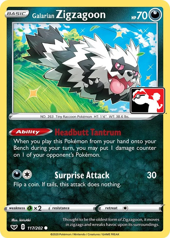Galarian Zigzagoon (117/202) [Prize Pack Series One] | Eastridge Sports Cards & Games
