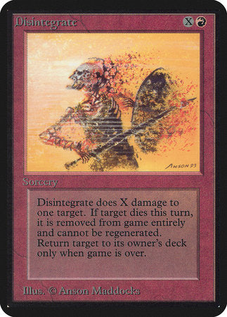 Disintegrate [Limited Edition Alpha] | Eastridge Sports Cards & Games