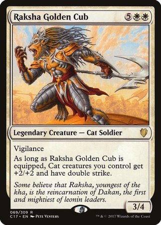 Raksha Golden Cub [Commander 2017] | Eastridge Sports Cards & Games