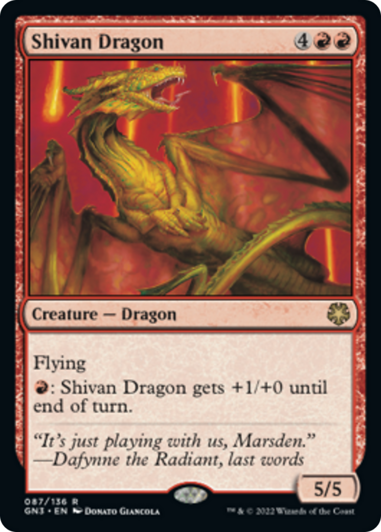 Shivan Dragon [Game Night: Free-for-All] | Eastridge Sports Cards & Games