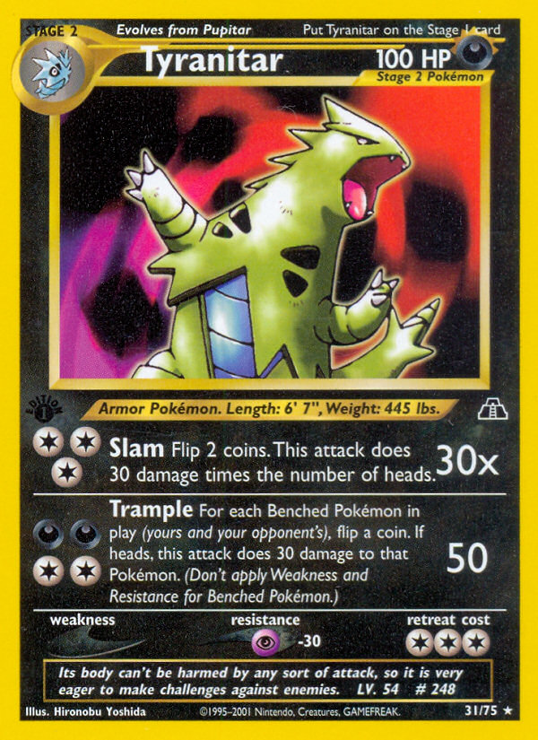 Tyranitar (31/75) [Neo Discovery 1st Edition] | Eastridge Sports Cards & Games