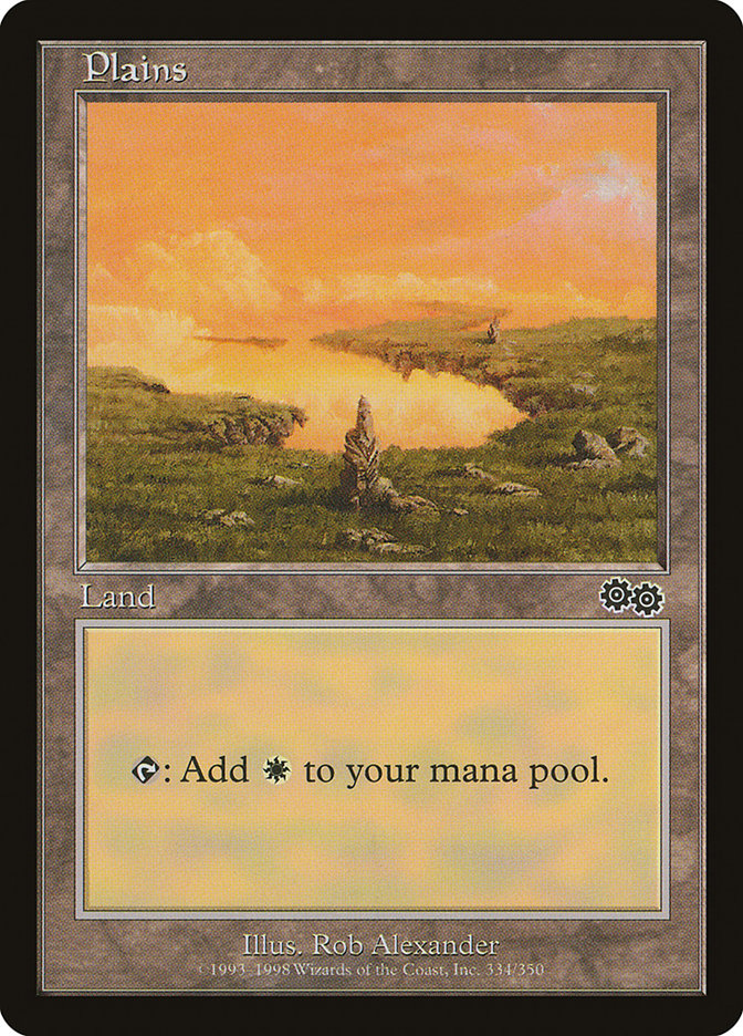 Plains (334) [Urza's Saga] | Eastridge Sports Cards & Games