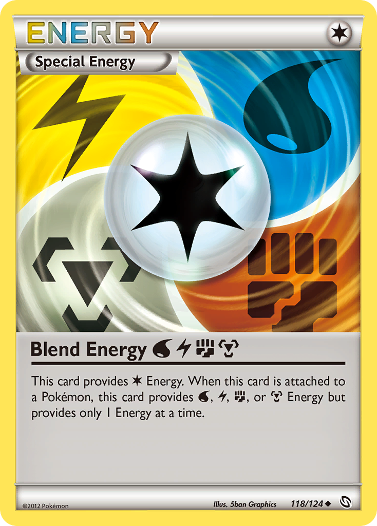 Blend Energy WaterLightningFightingMetal (118/124) [Black & White: Dragons Exalted] | Eastridge Sports Cards & Games
