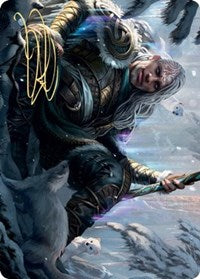 Jorn, God of Winter Art Card (Gold-Stamped Signature) [Kaldheim: Art Series] | Eastridge Sports Cards & Games