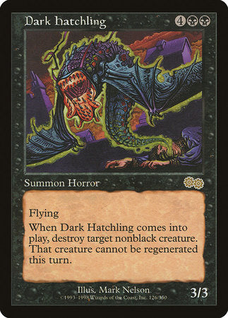 Dark Hatchling [Urza's Saga] | Eastridge Sports Cards & Games