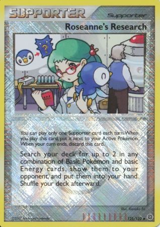 Roseanne's Research (125/132) (League Promos) [Diamond & Pearl: Secret Wonders] | Eastridge Sports Cards & Games