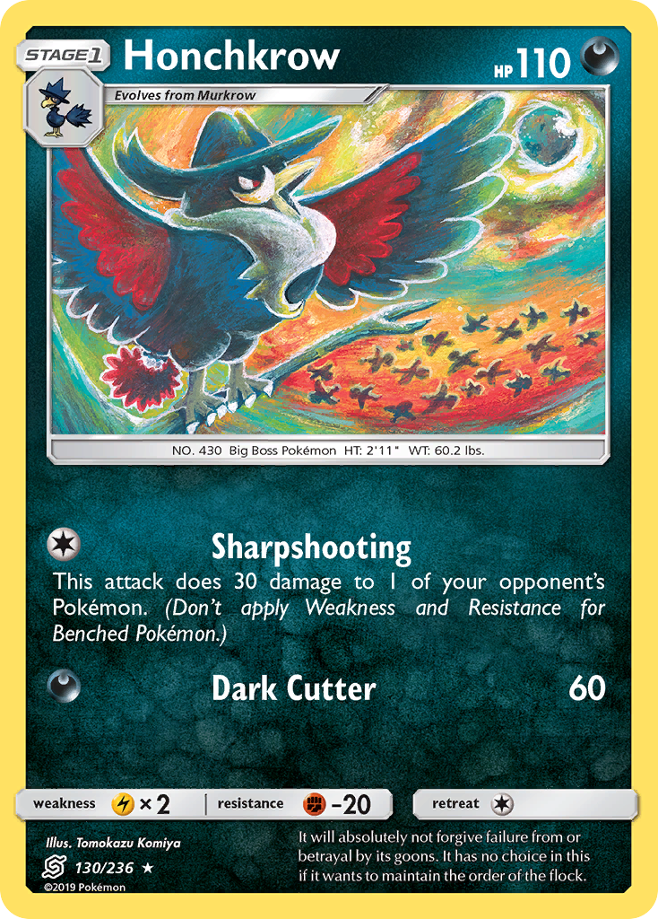 Honchkrow (130/236) [Sun & Moon: Unified Minds] | Eastridge Sports Cards & Games