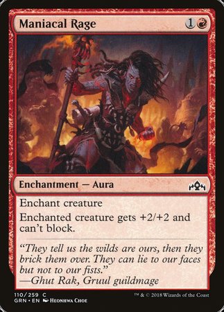 Maniacal Rage [Guilds of Ravnica] | Eastridge Sports Cards & Games