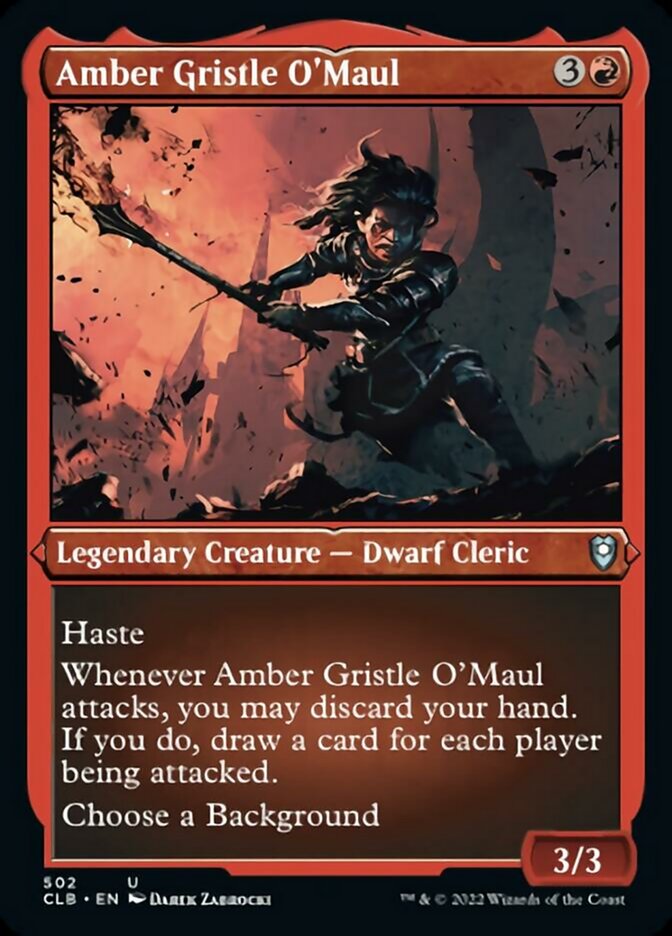 Amber Gristle O'Maul (Foil Etched) [Commander Legends: Battle for Baldur's Gate] | Eastridge Sports Cards & Games