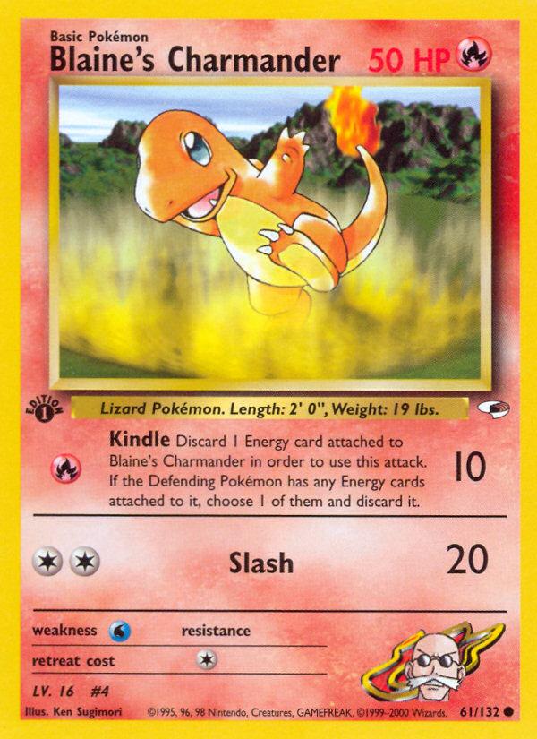 Blaine's Charmander (61/132) [Gym Heroes 1st Edition] | Eastridge Sports Cards & Games