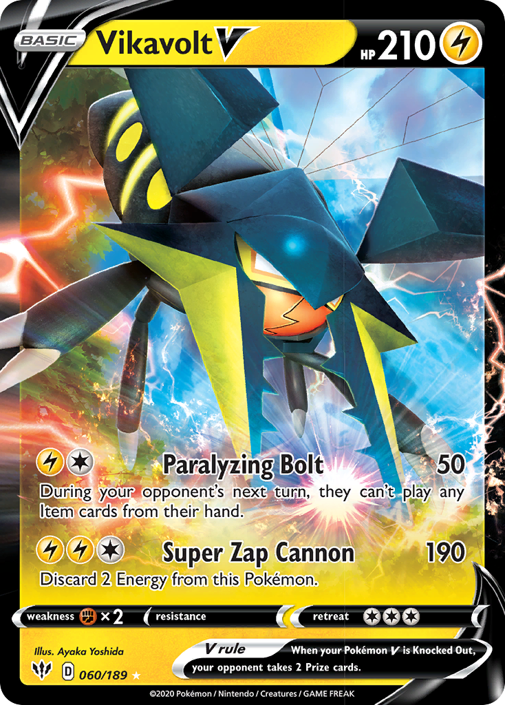 Vikavolt V (060/189) [Sword & Shield: Darkness Ablaze] | Eastridge Sports Cards & Games