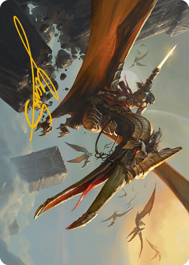 Skyhunter Strike Force Art Card (Gold-Stamped Signature) [Phyrexia: All Will Be One Art Series] | Eastridge Sports Cards & Games