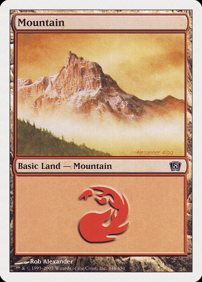 Mountain (346) [Eighth Edition] | Eastridge Sports Cards & Games
