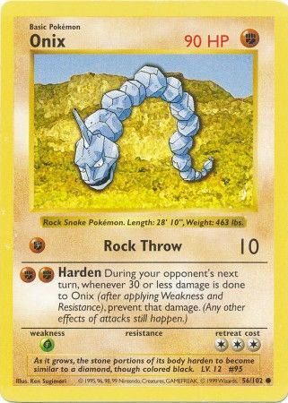 Onix (56/102) [Base Set Shadowless Unlimited] | Eastridge Sports Cards & Games