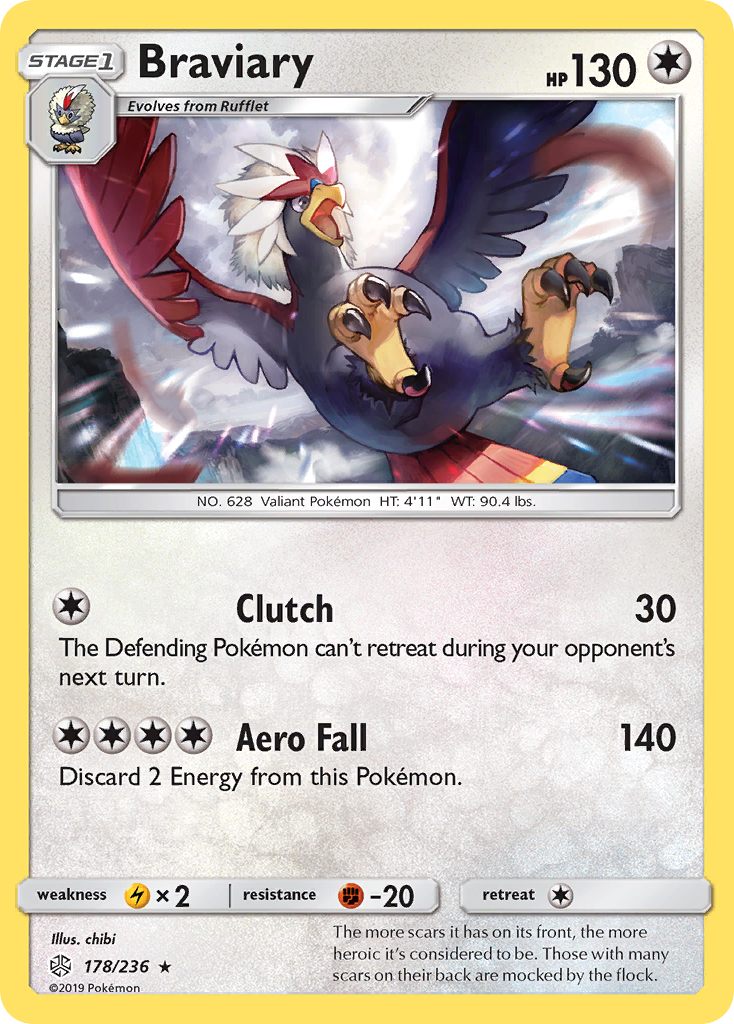 Braviary (178/236) [Sun & Moon: Cosmic Eclipse] | Eastridge Sports Cards & Games