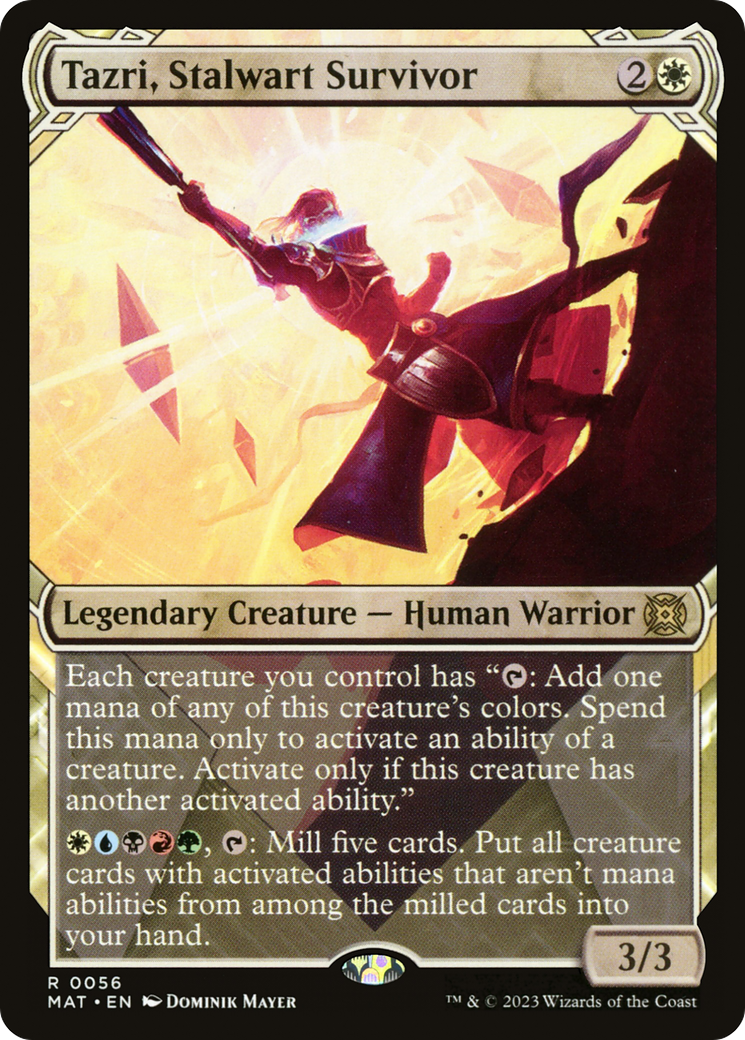 Tazri, Stalwart Survivor (Showcase) [March of the Machine: The Aftermath] | Eastridge Sports Cards & Games