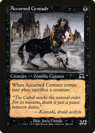Accursed Centaur [Onslaught] | Eastridge Sports Cards & Games