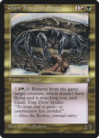Giant Trap Door Spider [Ice Age] | Eastridge Sports Cards & Games