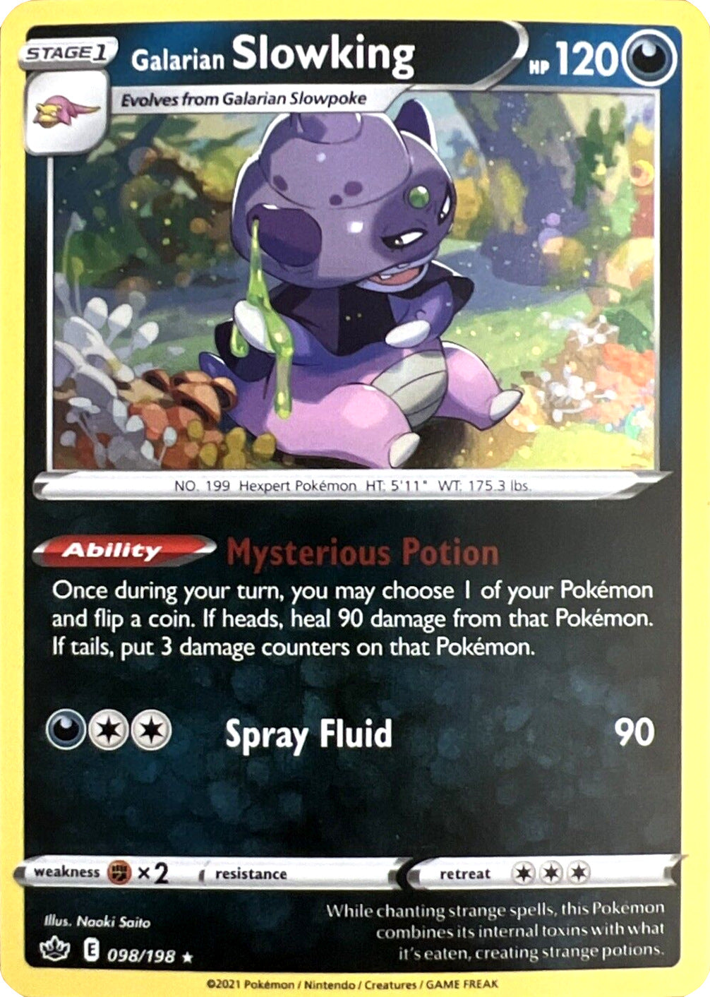 Galarian Slowking (098/198) (Cosmos Holo) [Sword & Shield: Chilling Reign] | Eastridge Sports Cards & Games