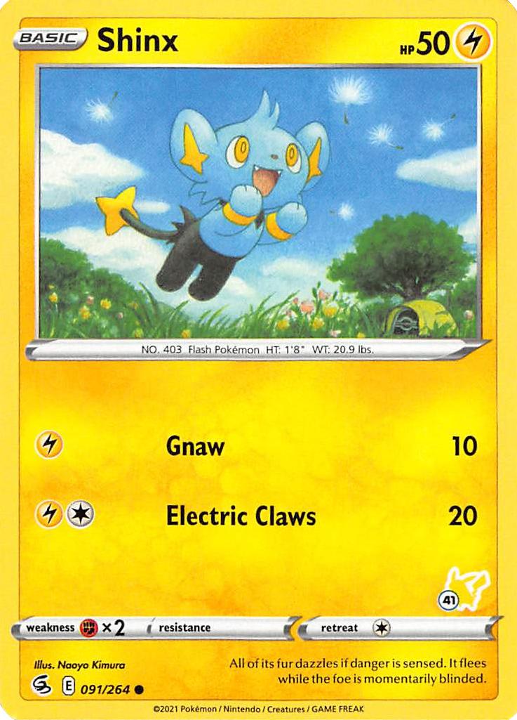 Shinx (091/264) (Pikachu Stamp #41) [Battle Academy 2022] | Eastridge Sports Cards & Games