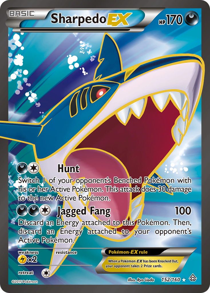 Sharpedo EX (152/160) [XY: Primal Clash] | Eastridge Sports Cards & Games