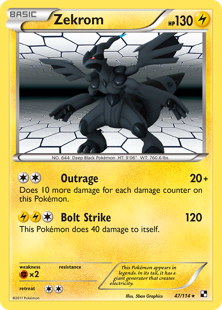 Zekrom (47/114) [Black & White: Base Set] | Eastridge Sports Cards & Games