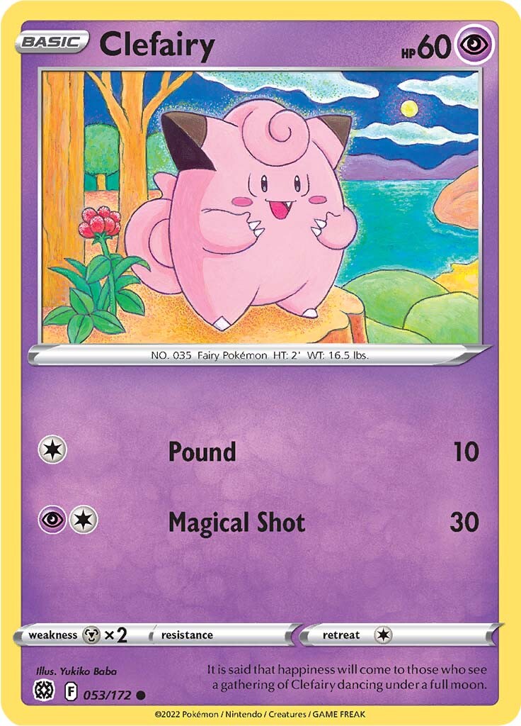 Clefairy (053/172) [Sword & Shield: Brilliant Stars] | Eastridge Sports Cards & Games