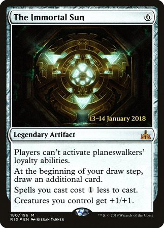 The Immortal Sun [Rivals of Ixalan Promos] | Eastridge Sports Cards & Games