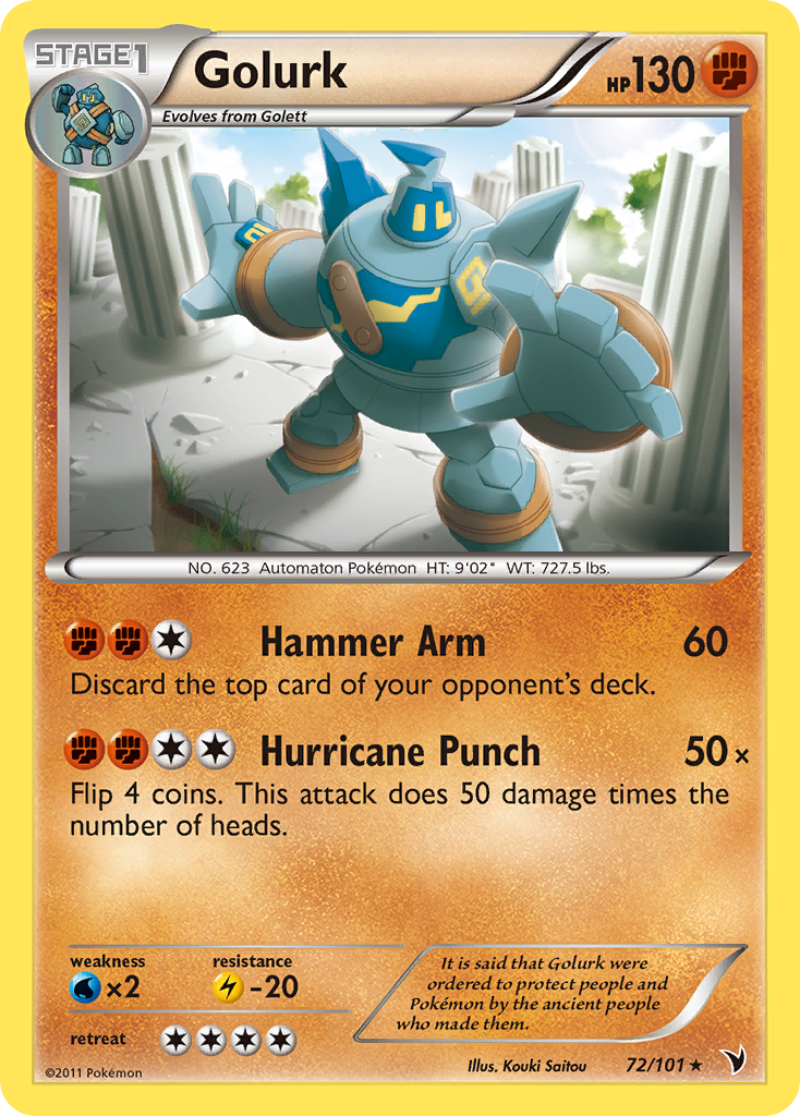 Golurk (72/101) [Black & White: Noble Victories] | Eastridge Sports Cards & Games