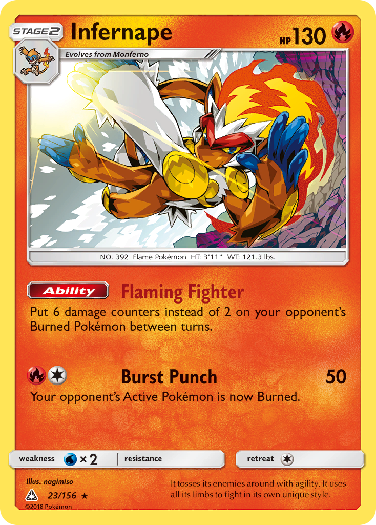 Infernape (23/156) [Sun & Moon: Ultra Prism] | Eastridge Sports Cards & Games