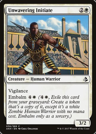 Unwavering Initiate [Amonkhet] | Eastridge Sports Cards & Games